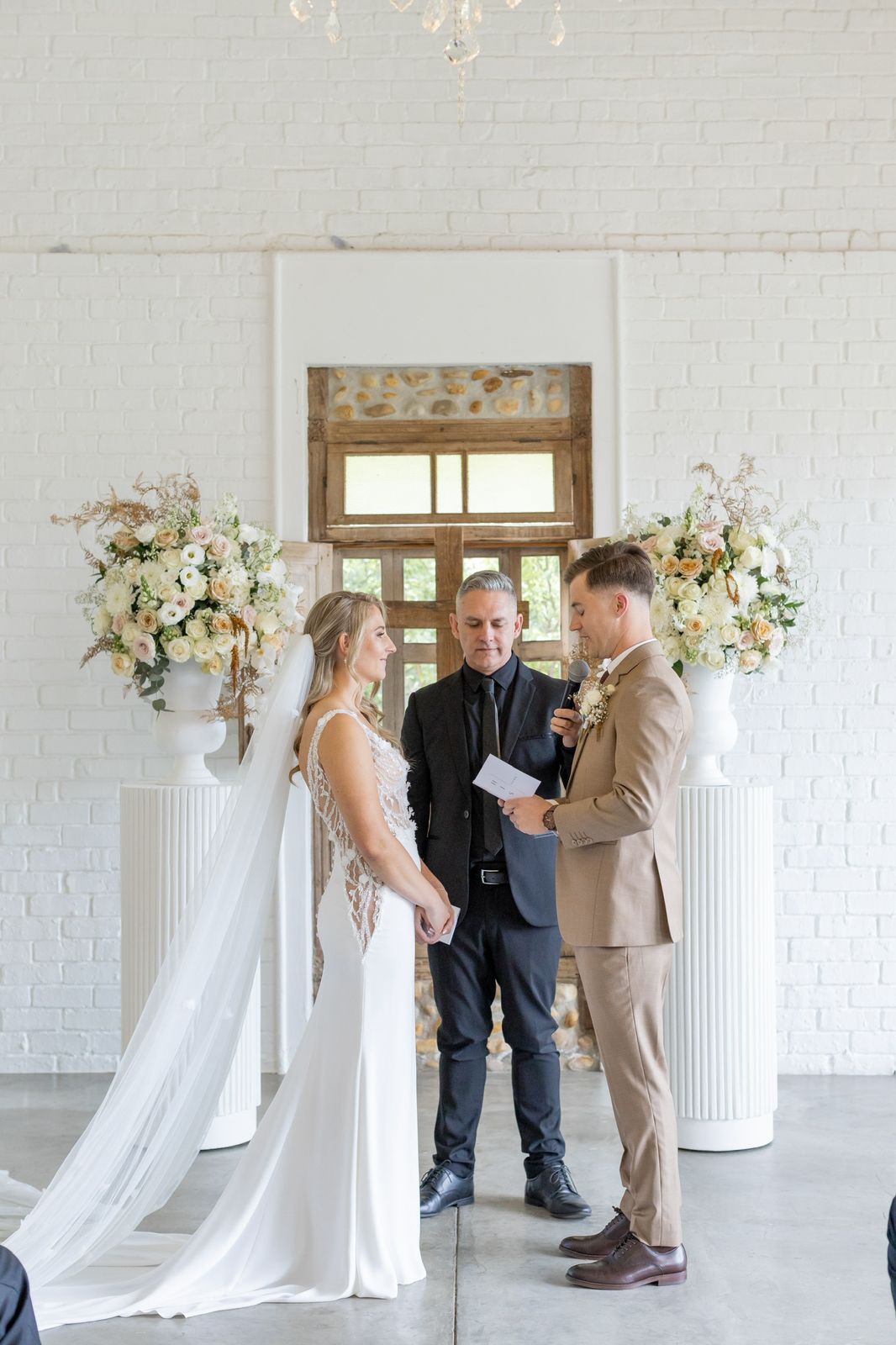 Mark Paul officiating a wedding