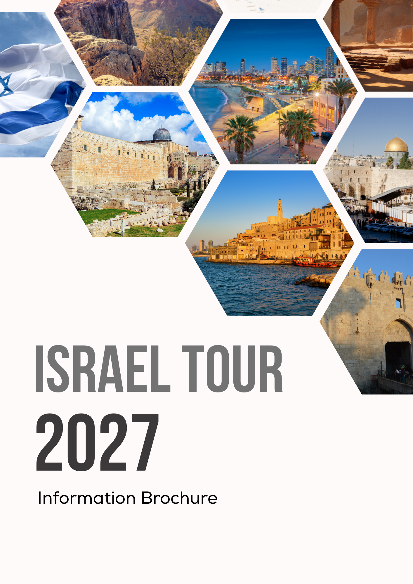 Cover of the 2027 Israel tour brochure